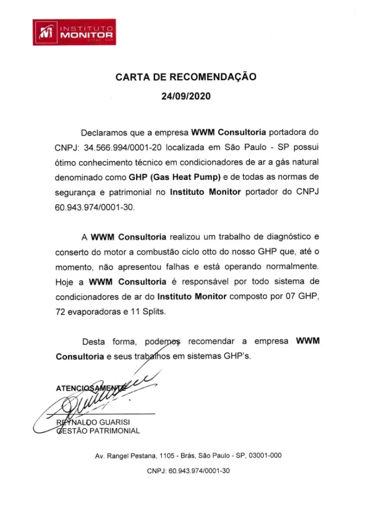 Carta de recomendação